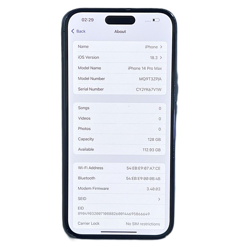 iPhone 14 Pro max /128GB/-