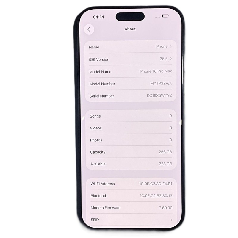 iPhone 16 Pro max /256GB/