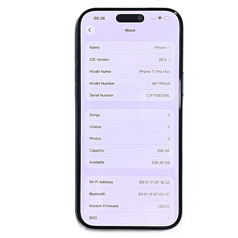 iPhone 17 Pro max /256GB/-