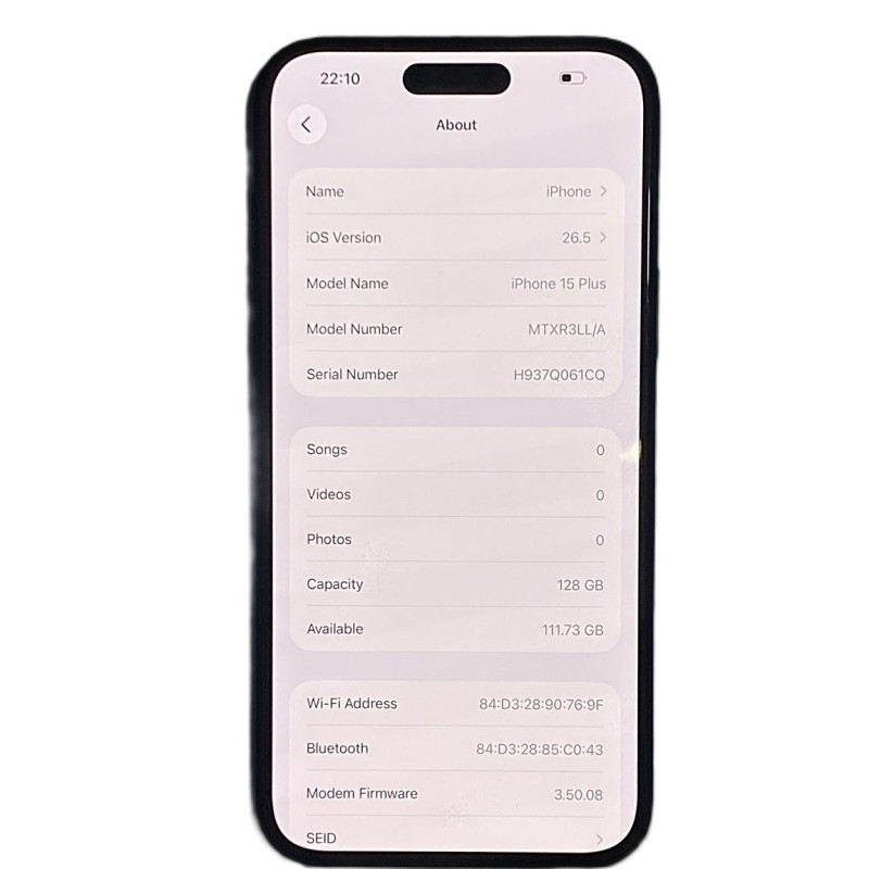iPhone 15 Plus /128GB/-