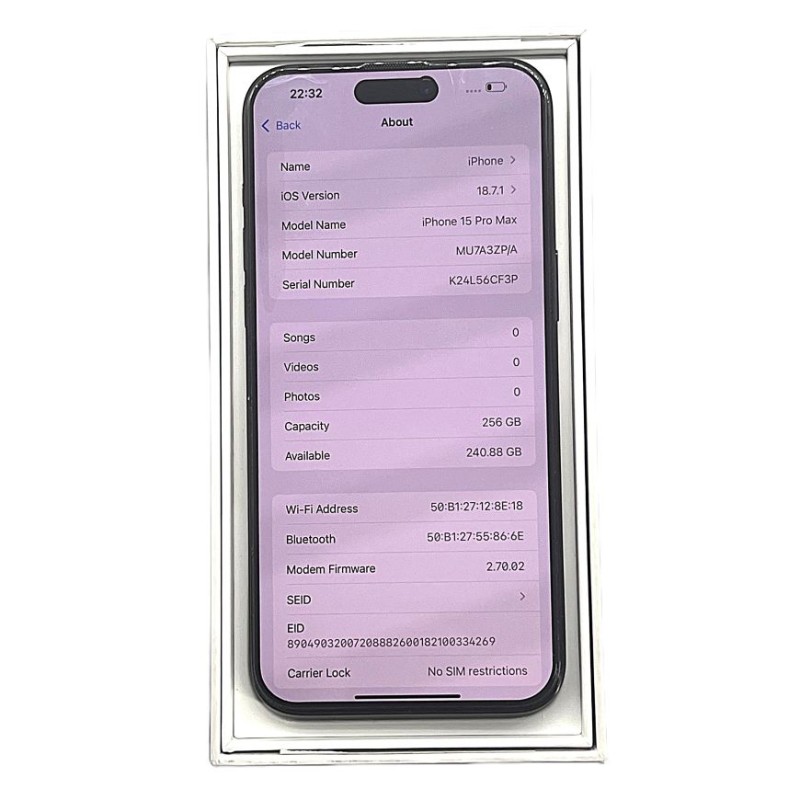 iPhone 15 Pro max /256GB/