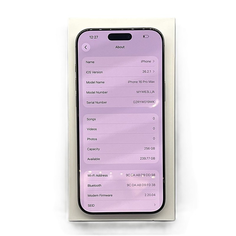 iPhone 16 Pro max /256GB/