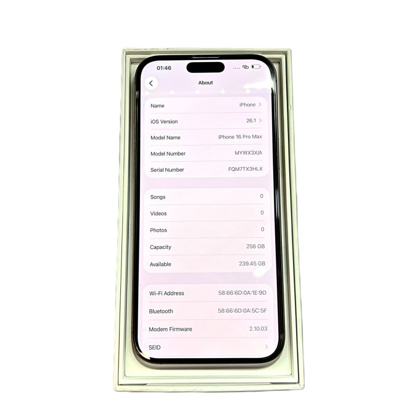 iPhone 16 Pro max /256GB/