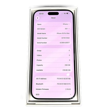 iPhone 16 Pro max /256GB/