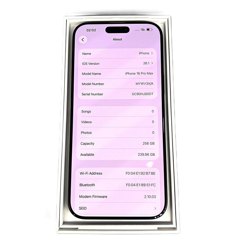 iPhone 16 Pro max /256GB/