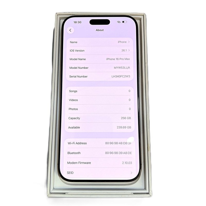 iPhone 16 Pro max /256GB/