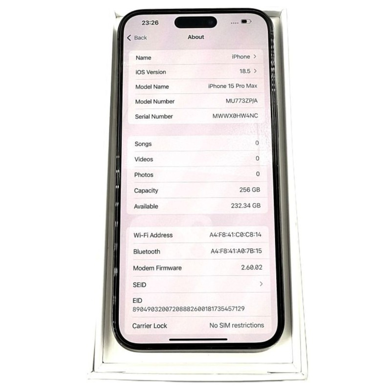 iPhone 15 Pro max /256GB/