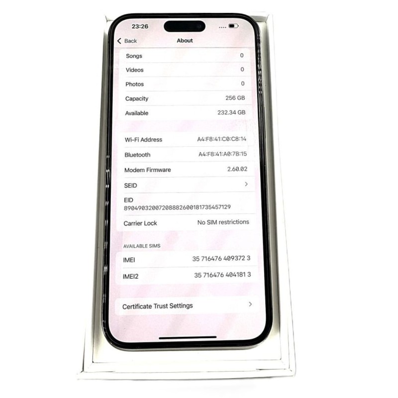 iPhone 15 Pro max /256GB/