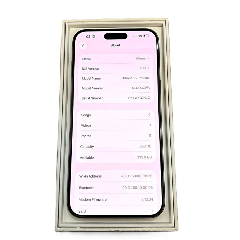 iPhone 15 Pro max /256GB/