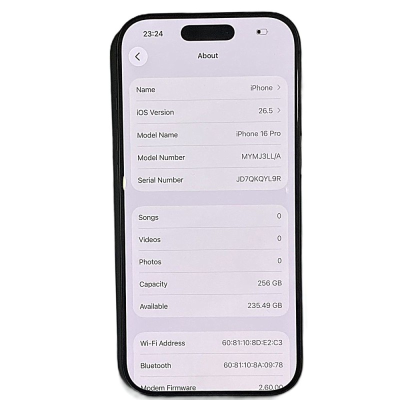 iPhone 16 Pro /256GB/-