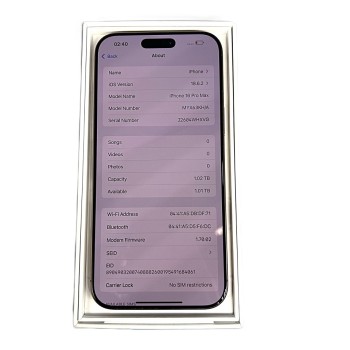 iPhone 16 Pro max /1TB/