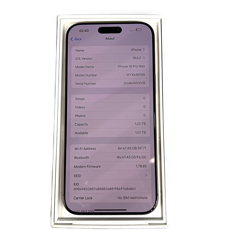 iPhone 16 Pro max /1TB/